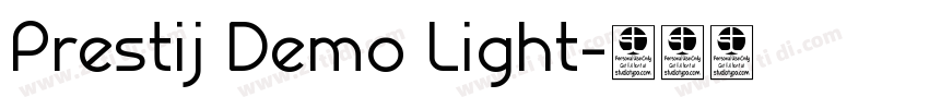 Prestij Demo Light字体转换
